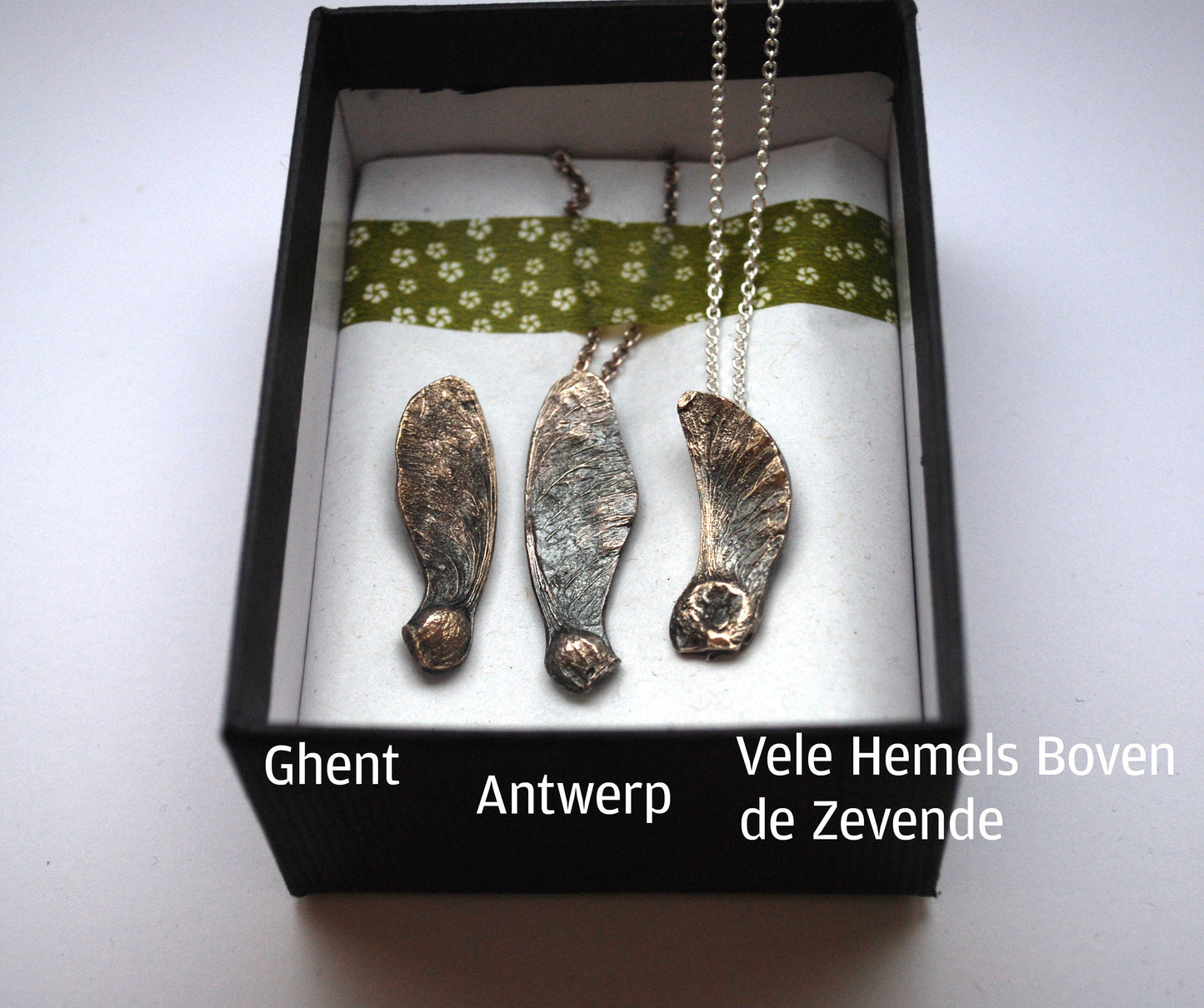 Fine Silver Maple Seed Necklace | Eco-Friendly Tree Pendant