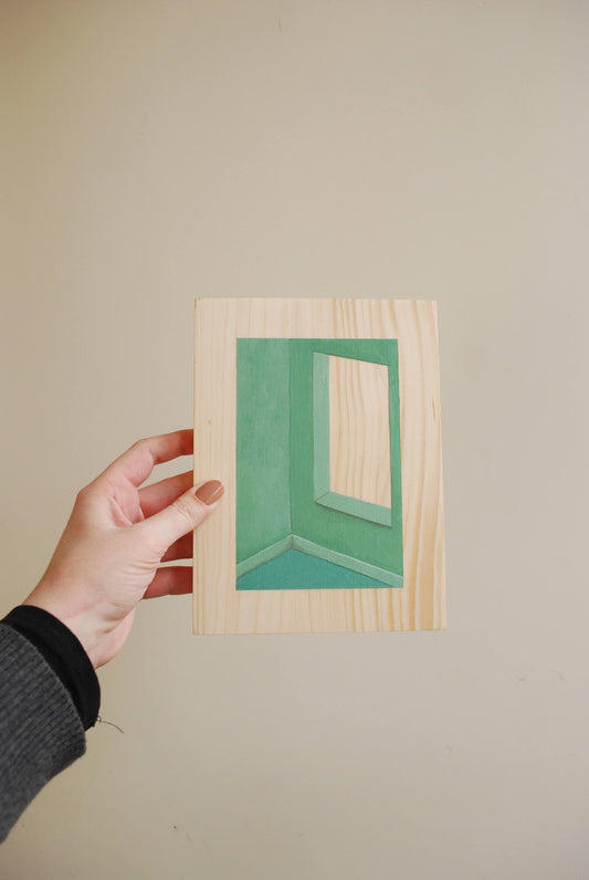 Original acrylic painting on spruce wood