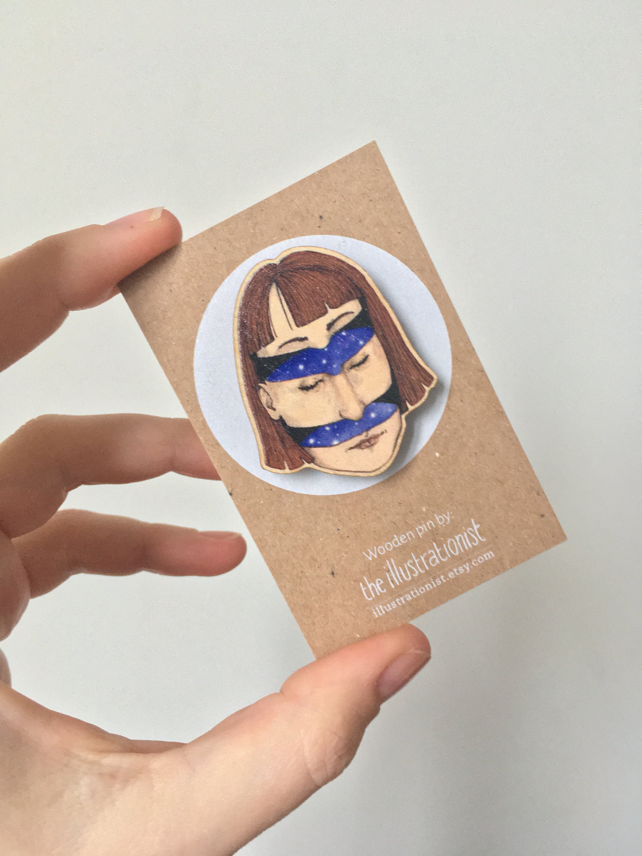Halloween Pin, Chopped Face Pin