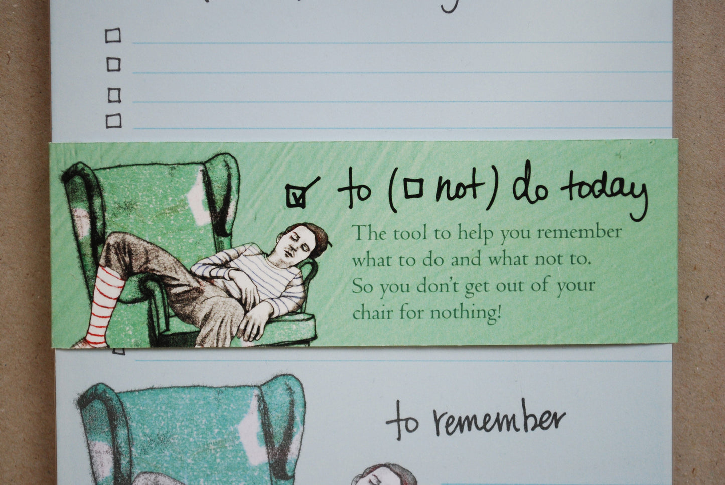 What not to do, notepad