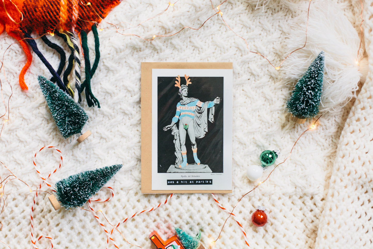 Funny Birthday card, Merry Birthday, Christmas card