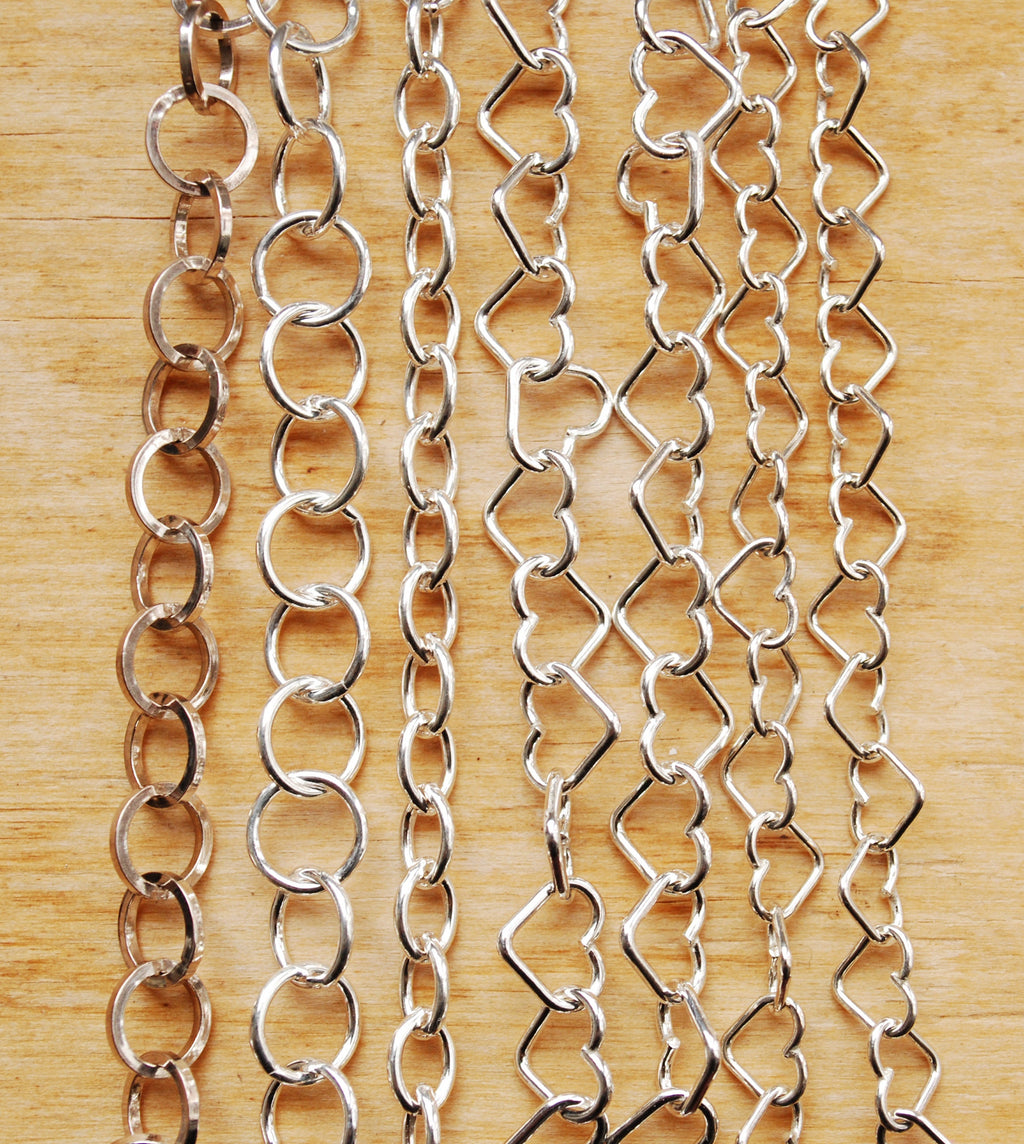 Heart bracelet, large links