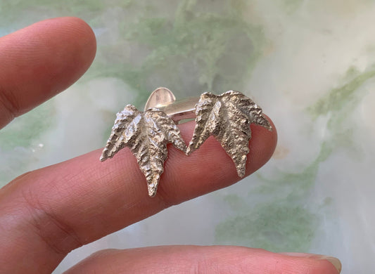 Ebba cufflinks, maple leaves