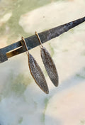 Sage earrings, Sage Brooch