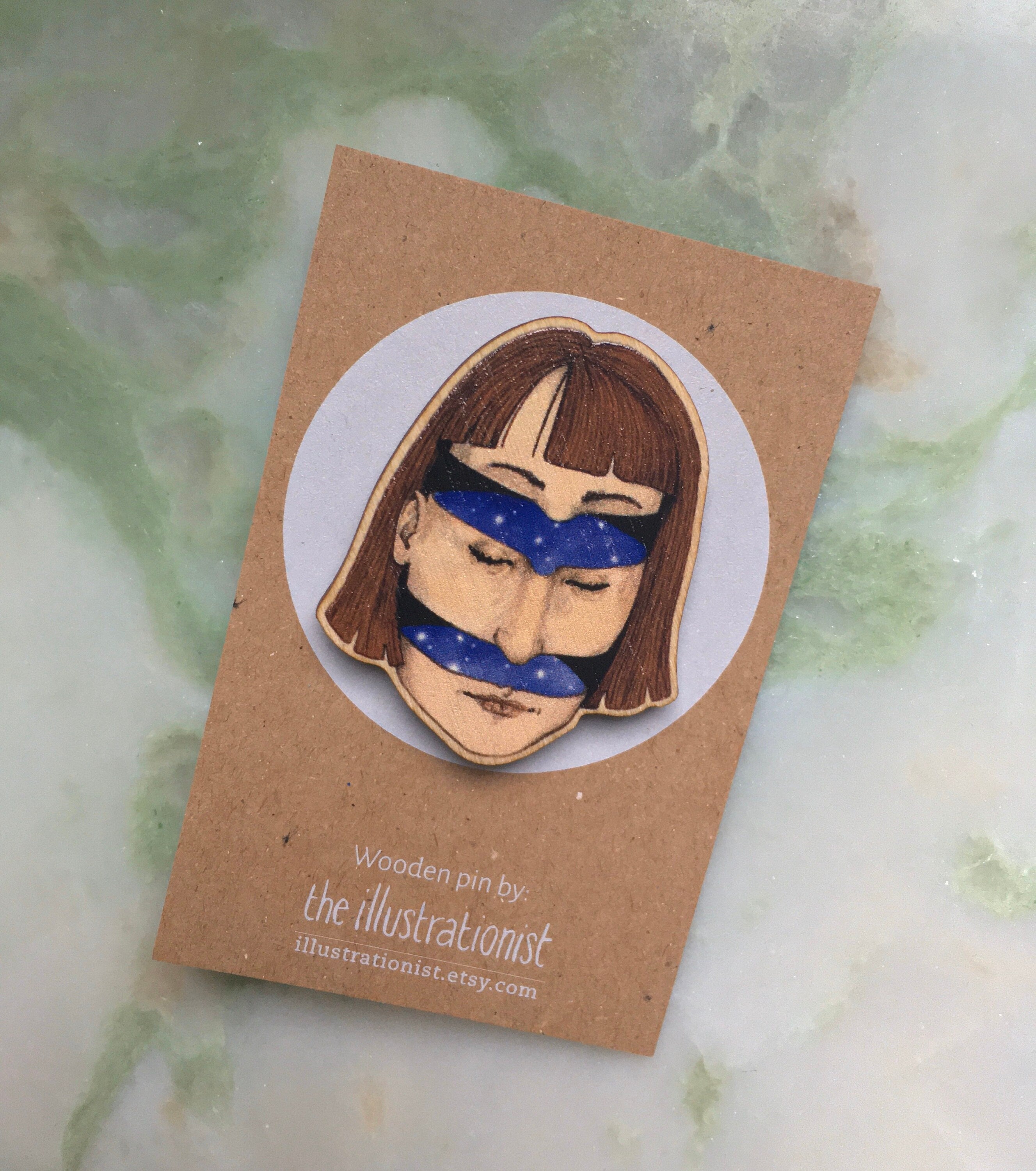 Halloween Pin, Chopped Face Pin