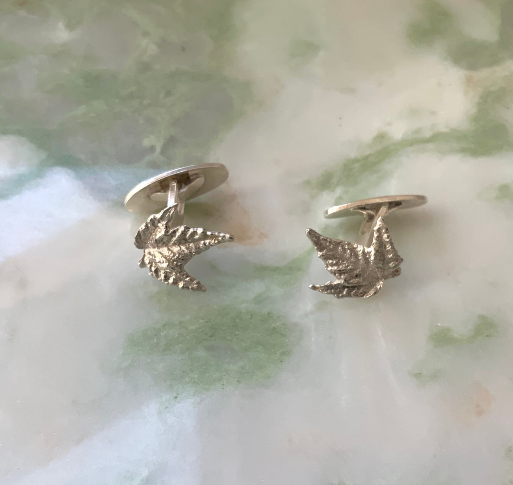 Ebba cufflinks, maple leaves