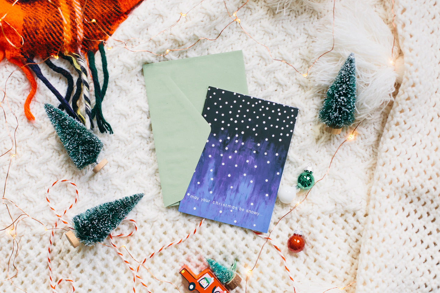 Christmas card, folding