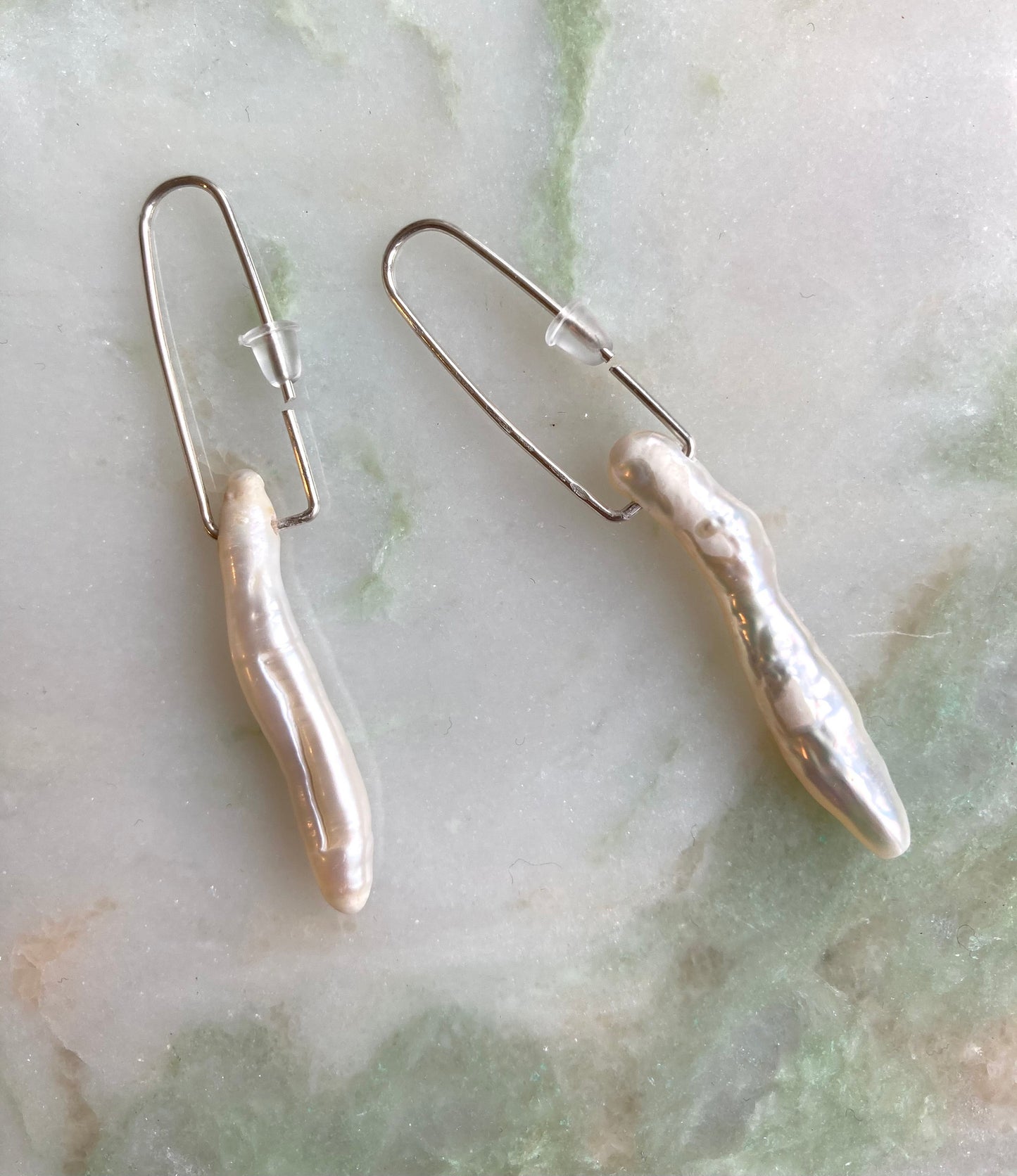 Pearl dangle earrings