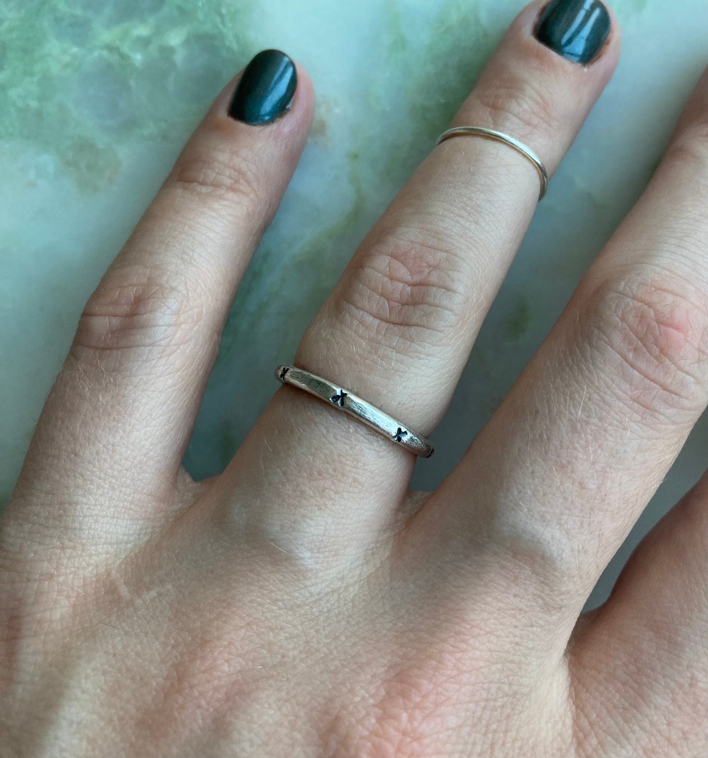 Brea silver ring