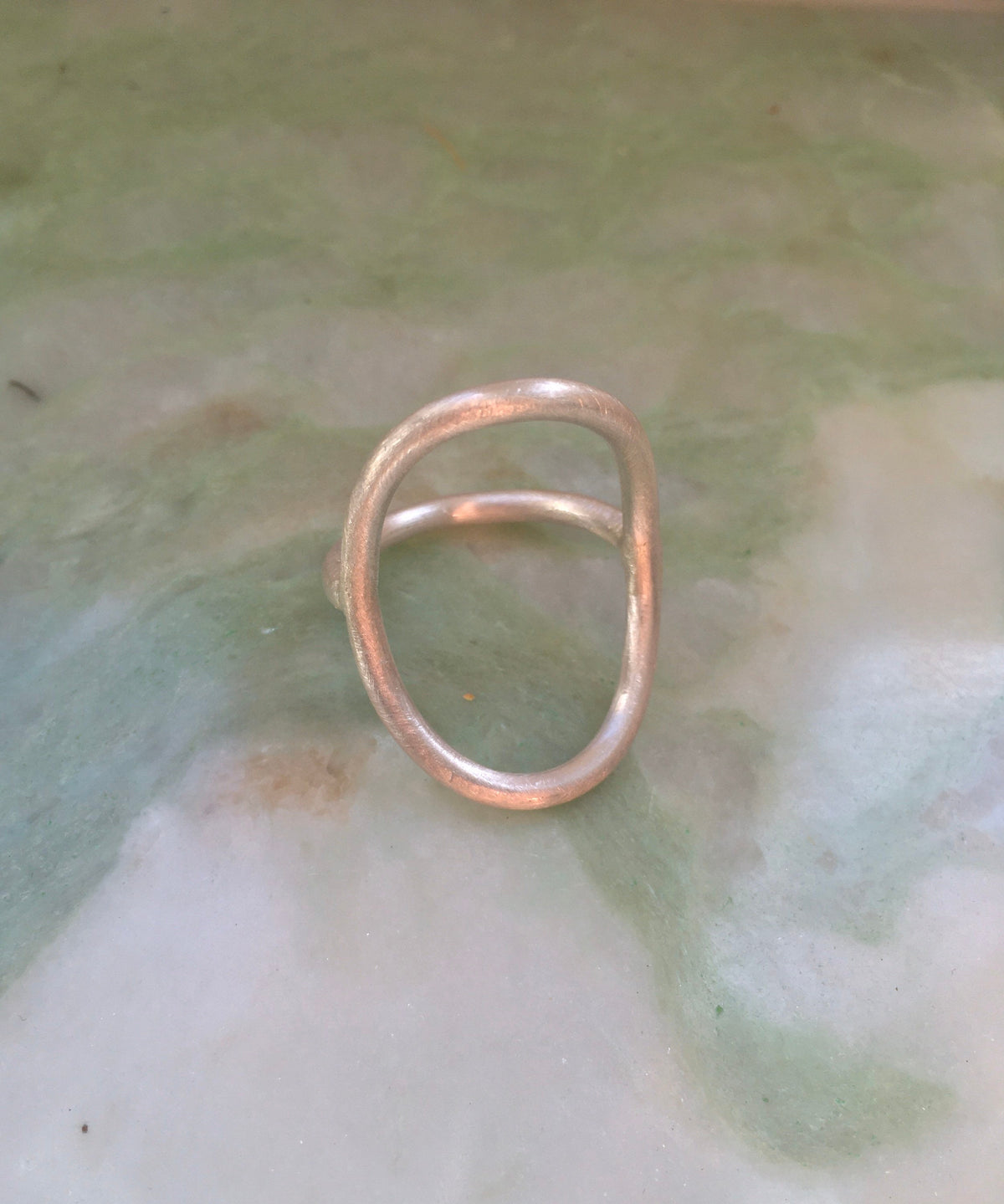 Eco sterling silver circle ring big circle ring open gold 14k rose gold halo ring minimalist | Christmas gift for her | Winter jewelry