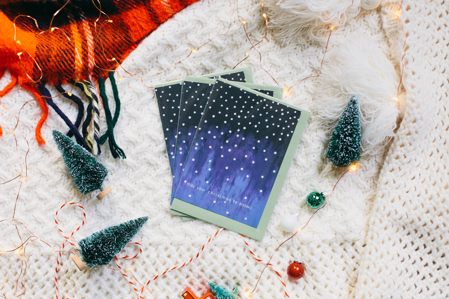 Christmas card, folding