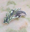 Dolphin pin | Wooden pin, Handmade Gift for nature lover, Cold weather accessories,  Christmas gift for her, stocking stuffer