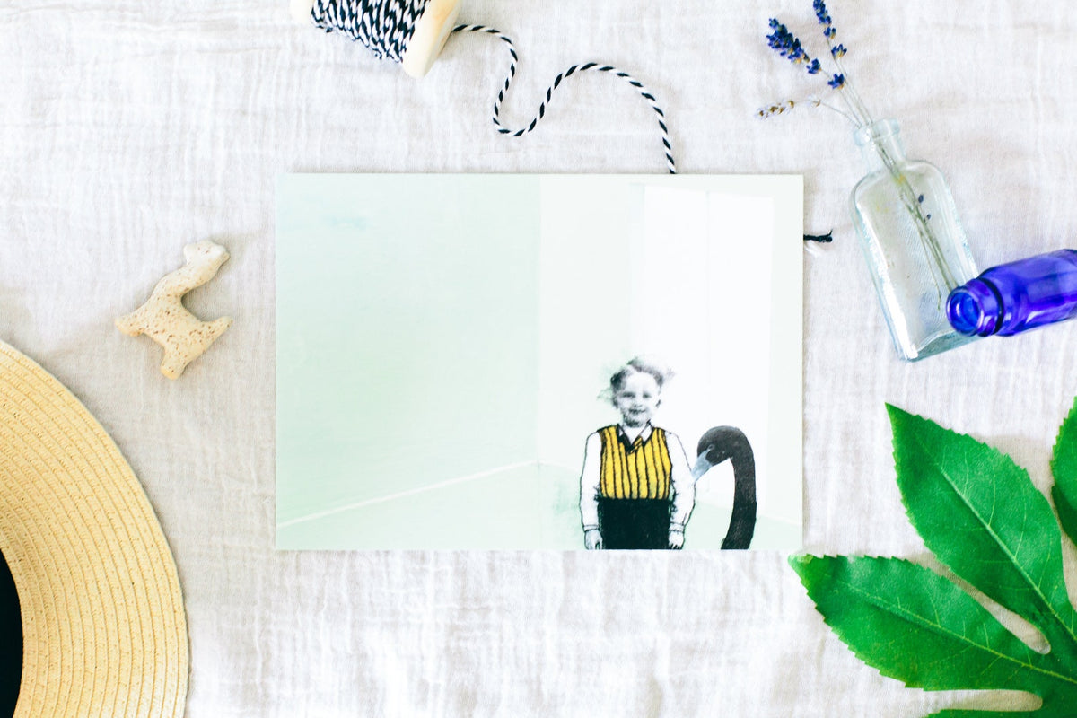 Bimbo and his Bird art print