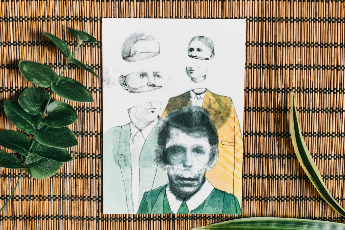 Chopped heads art print, the absurdist series