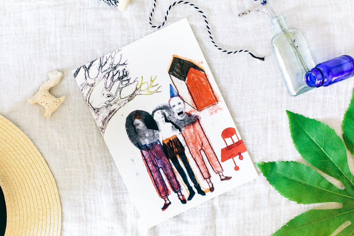 Creepy People art print