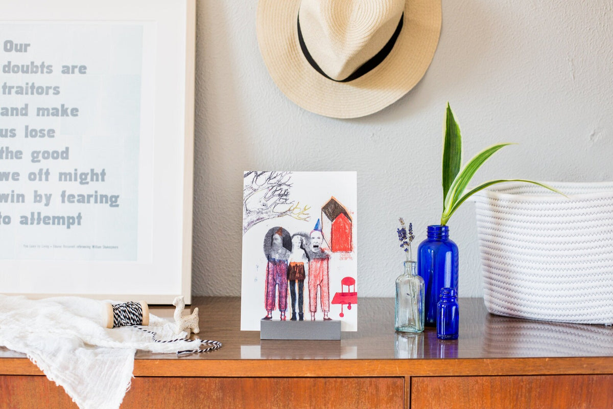 Creepy People art print