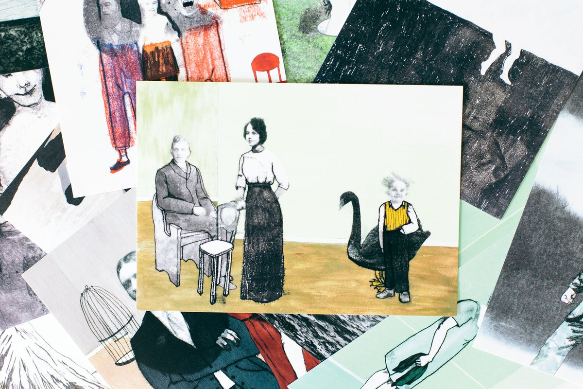 Bimbo and his Family art print