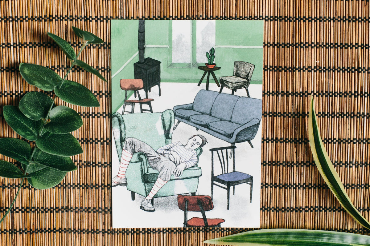 Frenchy art print, the absurdist series