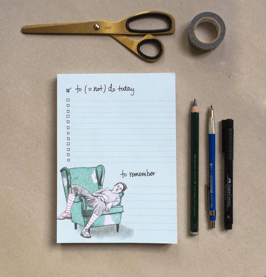 What not to do, notepad