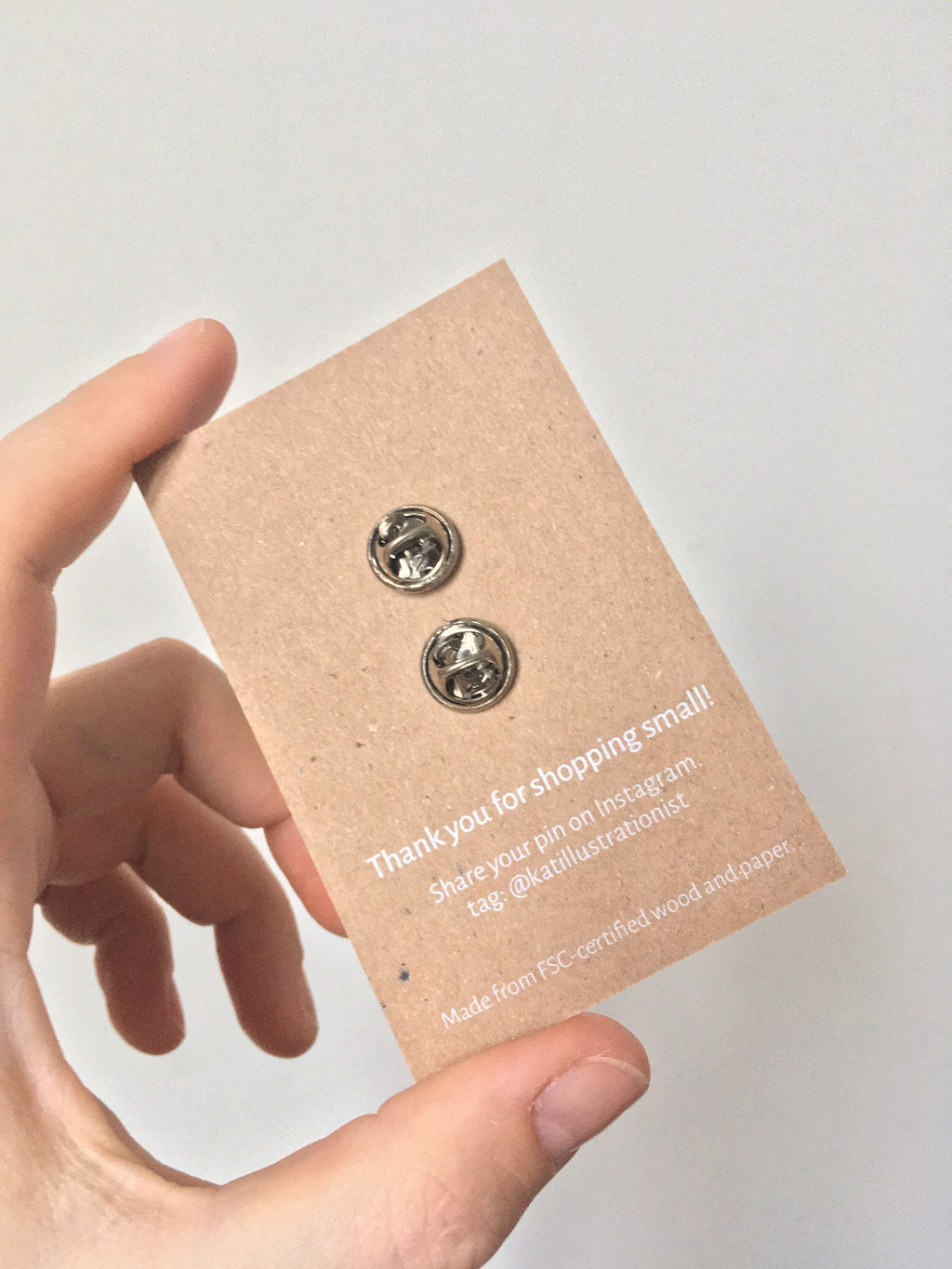 Cat Wooden Pin
