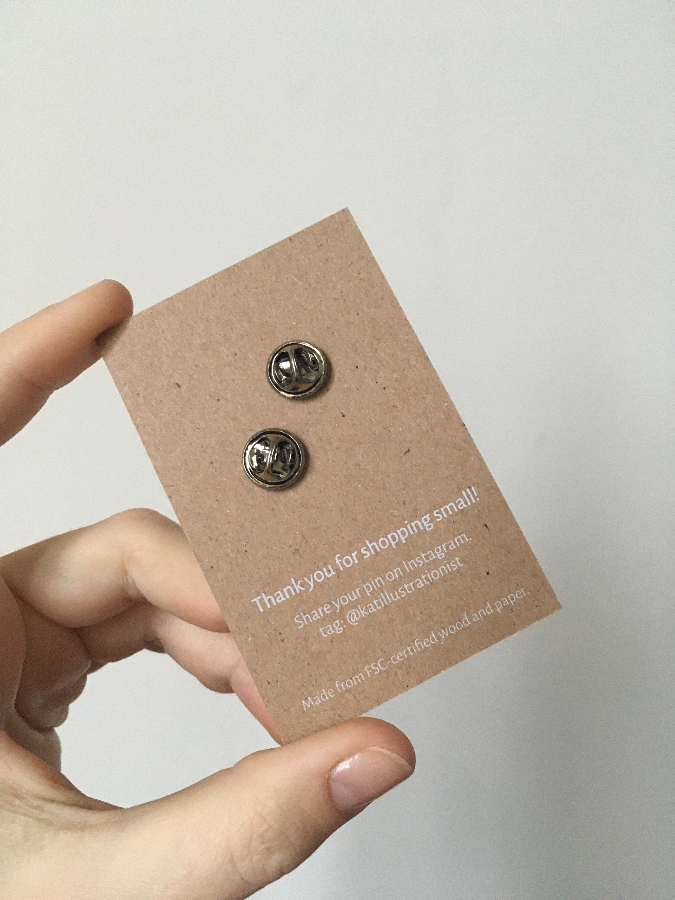 Christmas Wooden Holly Pin