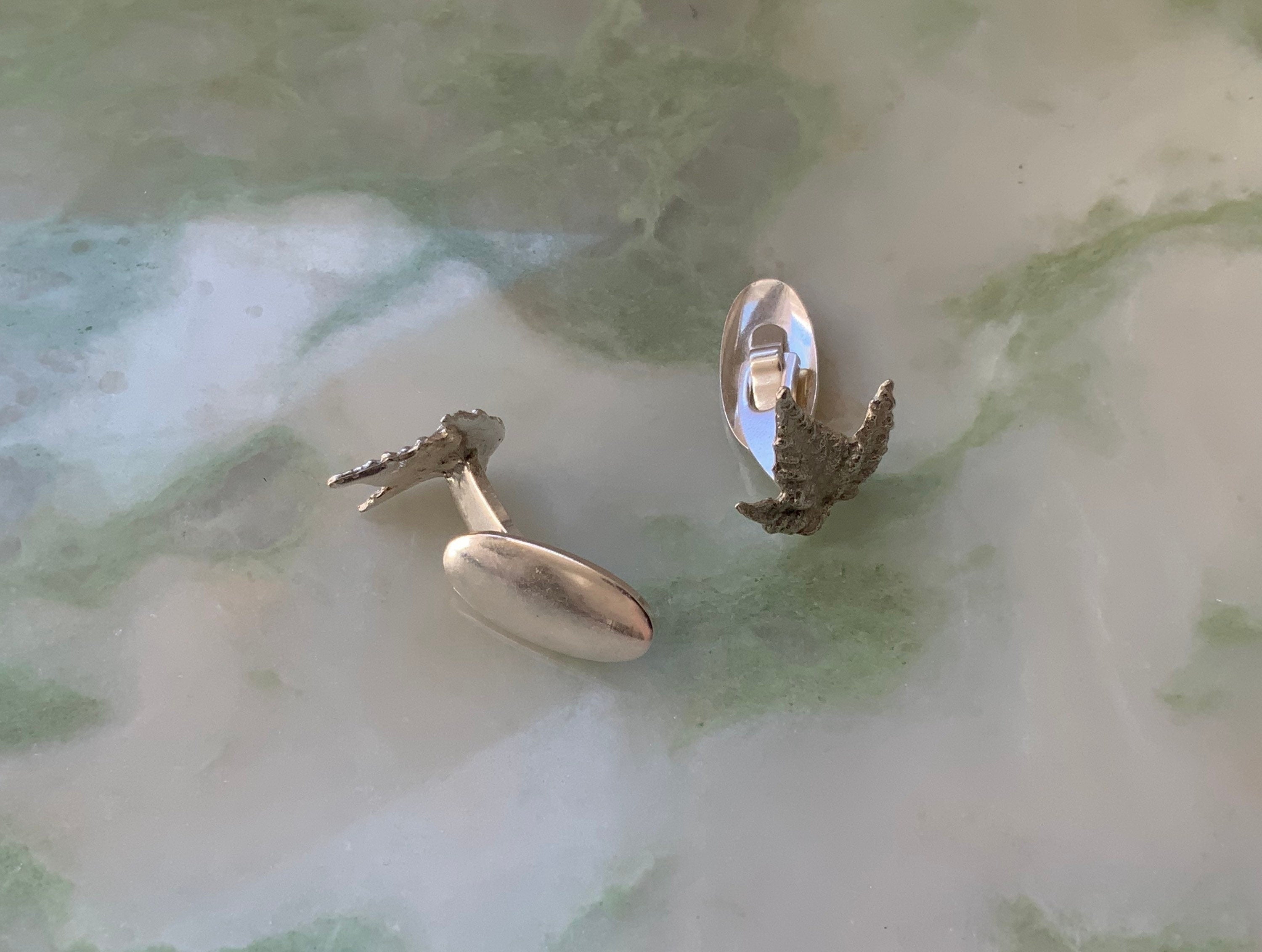 Ebba cufflinks, maple leaves