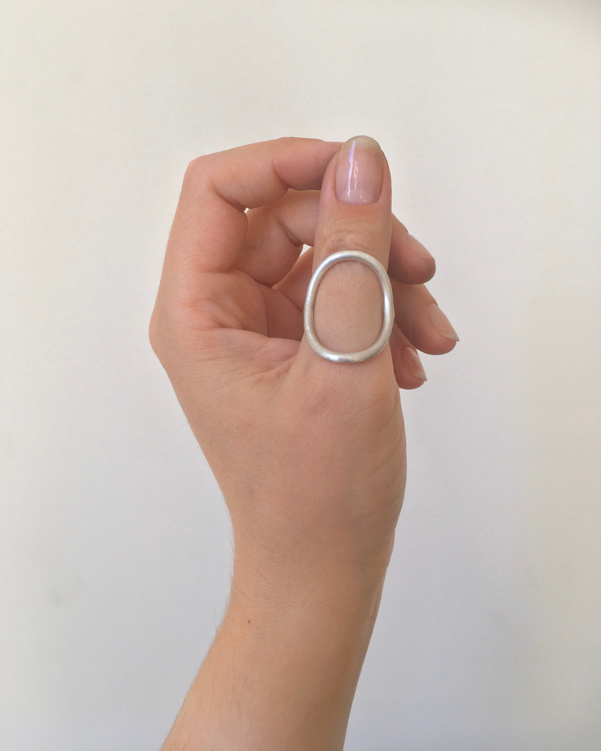Eco sterling silver circle ring big circle ring open gold 14k rose gold halo ring minimalist | Christmas gift for her | Winter jewelry