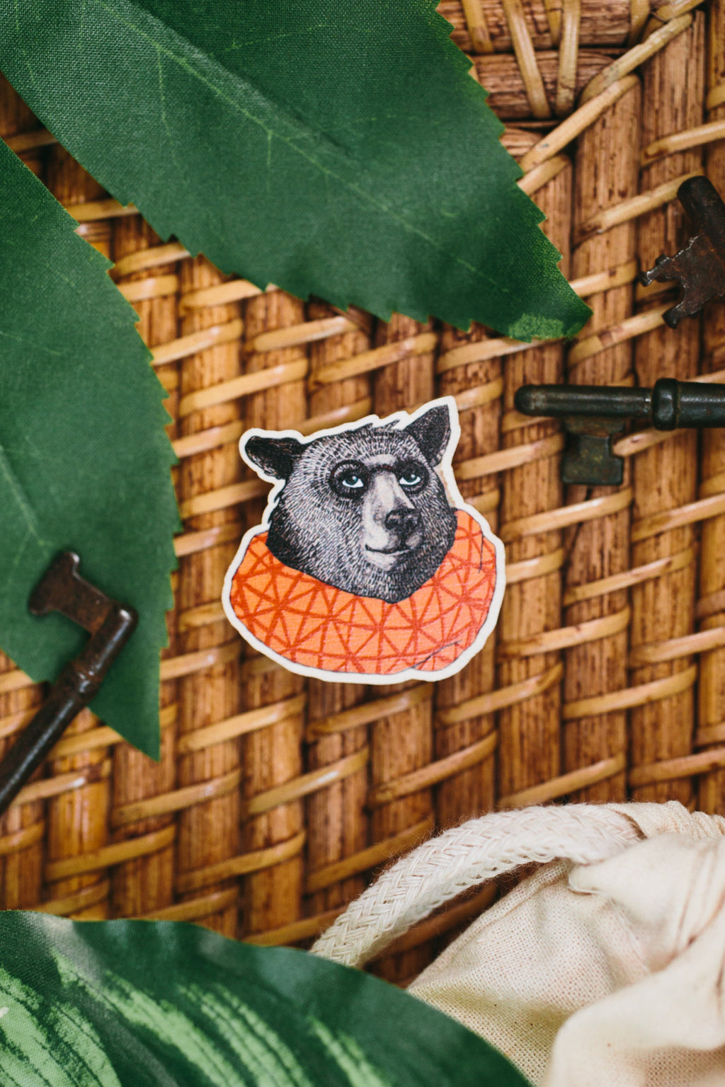 Wooden Bear Pin