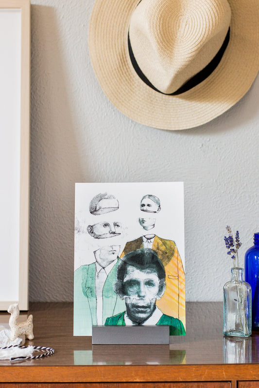 Chopped heads art print, the absurdist series