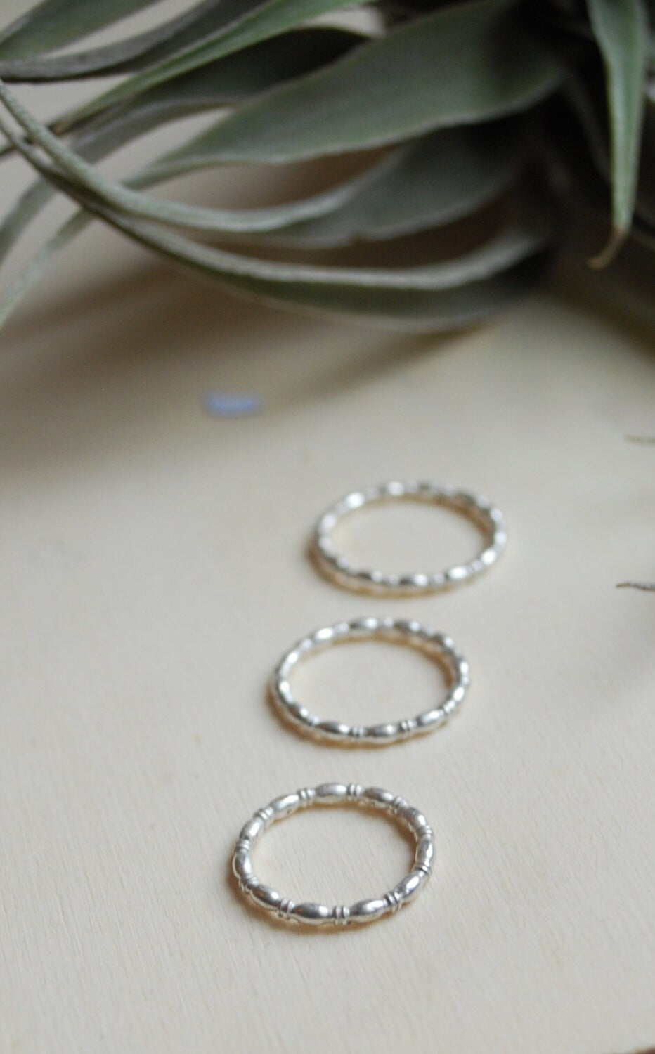 Eco sterling silver ring stacking, 14k gold wedding ring engagement