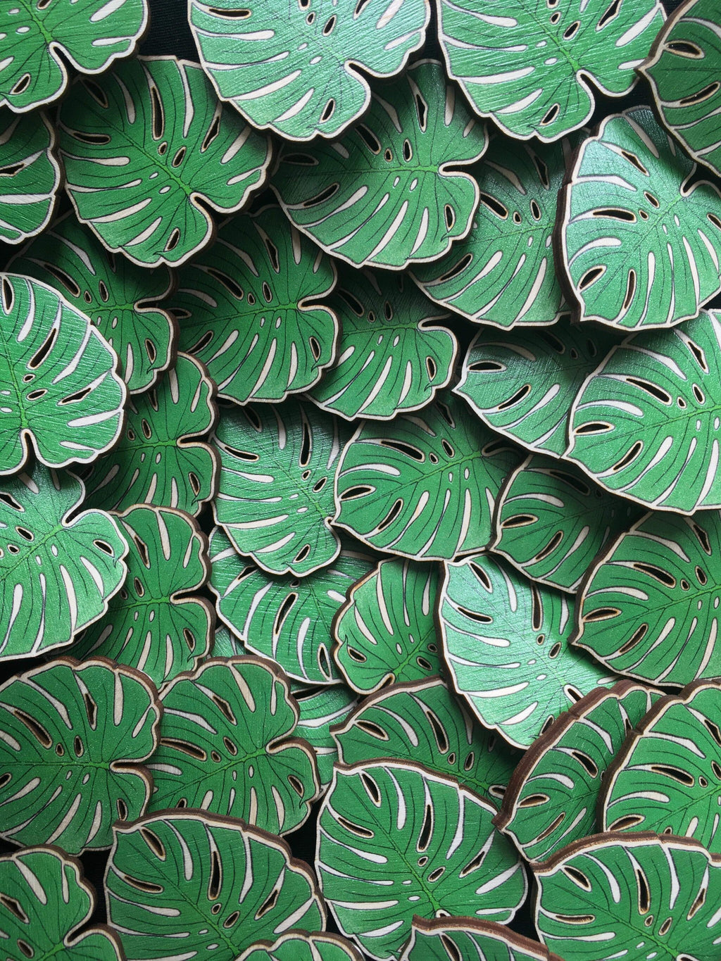 Wooden Plant Pins, Willow, Eucalyptus, Ginkgo or Monstera