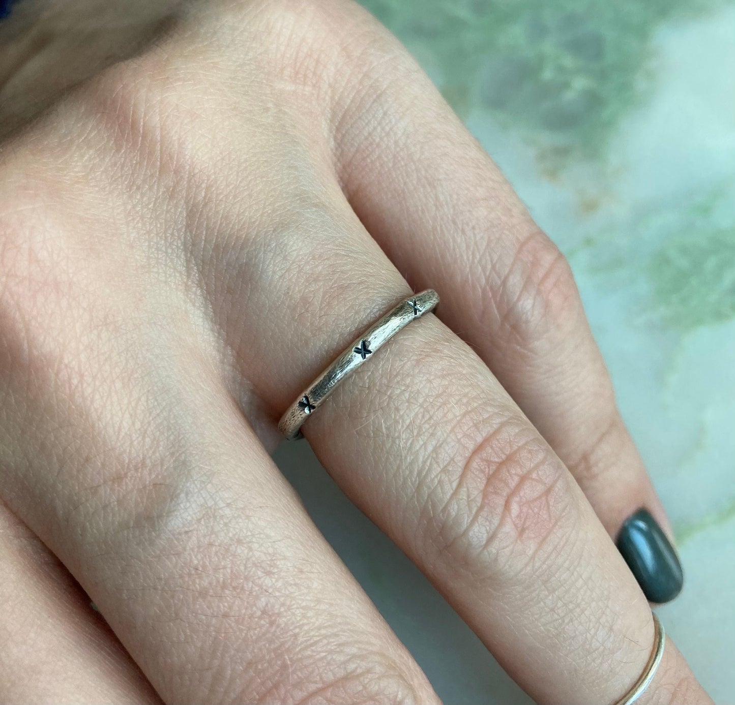 Brea silver ring