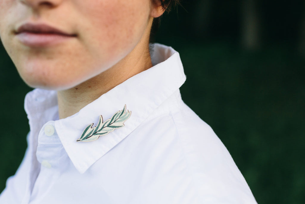 Wooden Plant Pins, Willow, Eucalyptus, Ginkgo or Monstera
