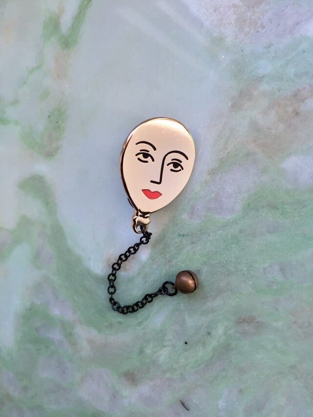 Balloon enamel pin