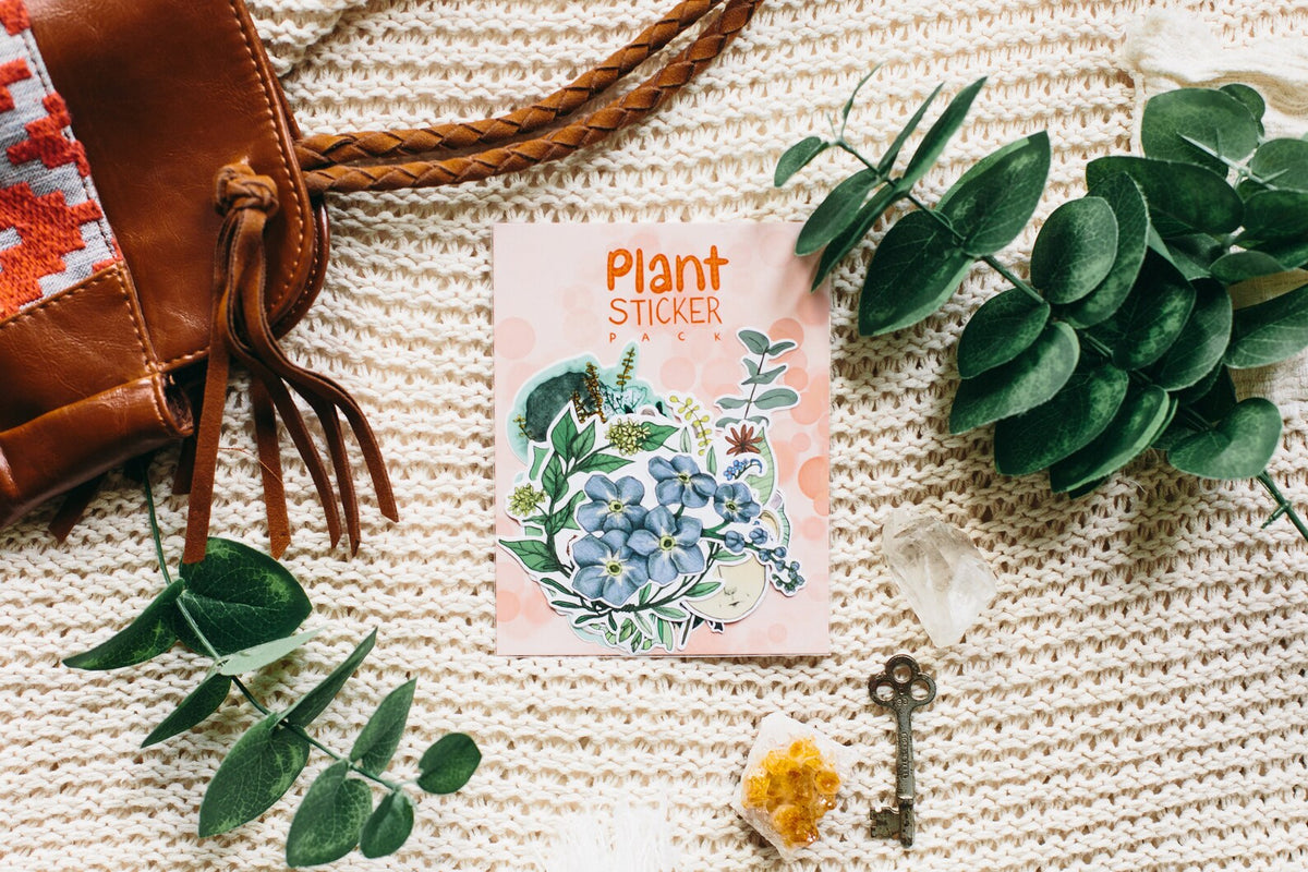 Plant sticker set