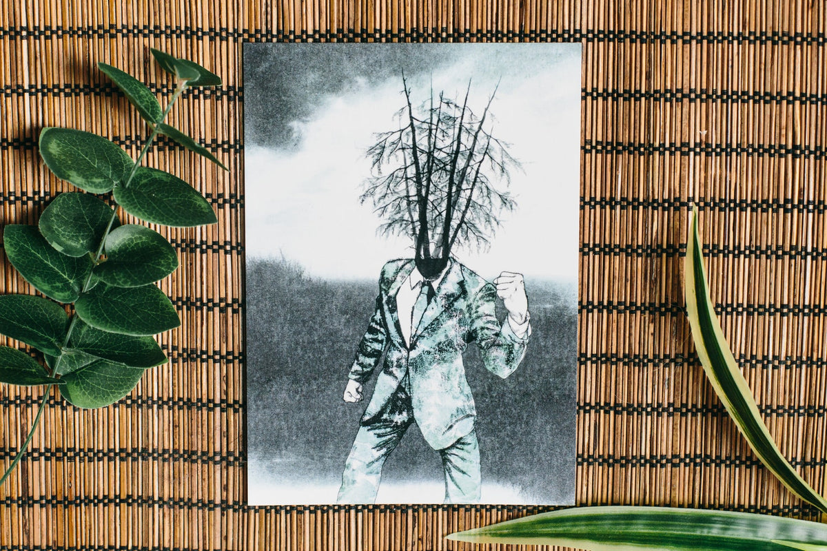 Tree Man art print, the absurdist series