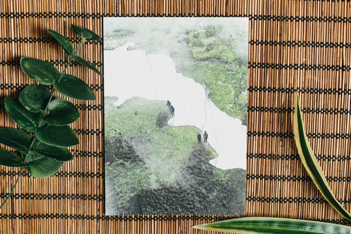 Walking along the Dover Cliffs art print